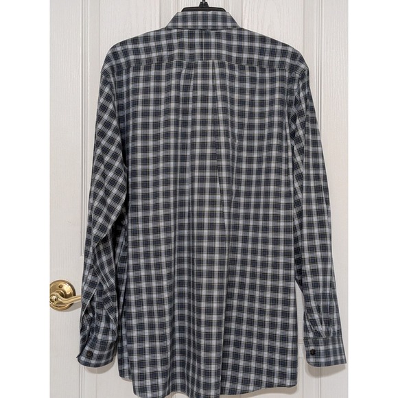 LL Bean Men's Plaid Button Down Shirt Wrinkle Resistant Long Sleeve Size L - Picture 3 of 8